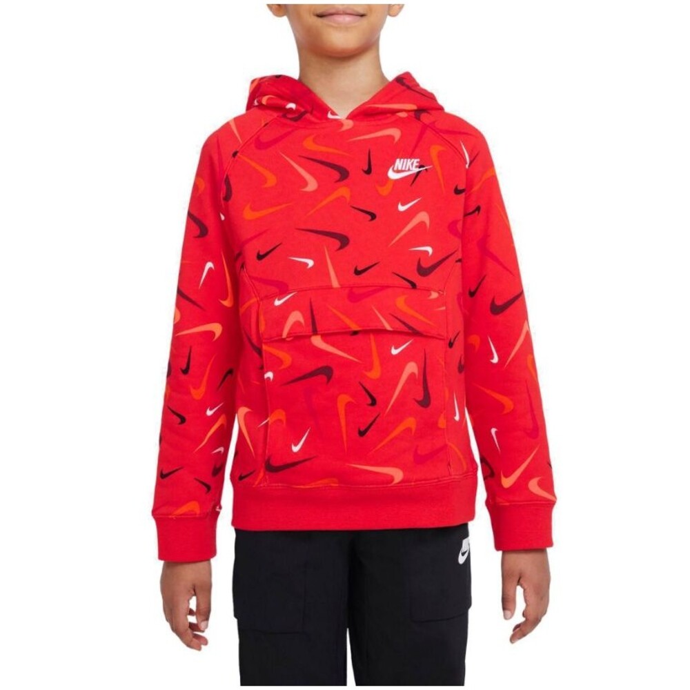 Boys 8-20 Nike Printed Pullover Hoodie, Boy's, Size: XL, Dark Pink